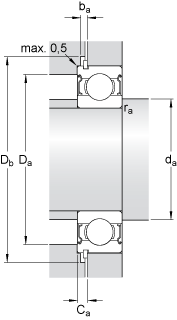 Подшипник 6206-ZNR SKF